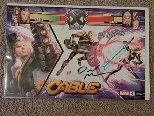๐ฅ SIGNED DAVID NAKAYAMA Cable 6 Video Game Trade Variant Magik COA Marvel 2020 - Picture 1 of 3