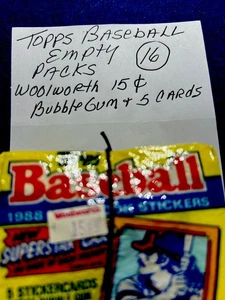 Baseball Leerpackungen von Woolworth 15 Cent Posten. (16) - Bild 1 von 4