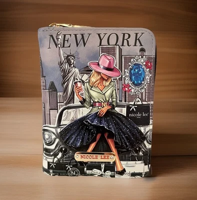 Cartera Nicole Lee New York Mujer Multicolor Cuero Vegano Acordeón Cremallera Alrededor Foto 1 de 4