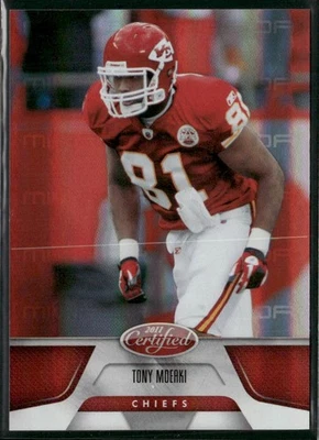 2011 Panini Certified Tony Moeaki #76 Mirror Red /250 Kansas City Chiefs - Image 1 of 2
