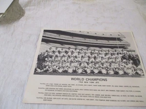 Foto del equipo 8x10 de los campeones del mundo de los New York Giants 1968 - Imagen 1 de 2