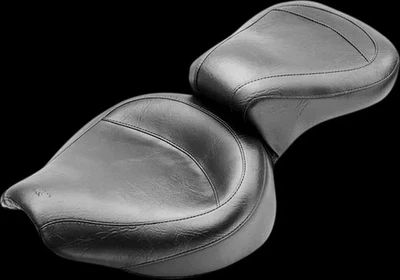 Mustang Negro 2 Up Wide Touring 1pc Asiento Harley-Davidson Low Glide 1982-1984 Foto 1 de 4