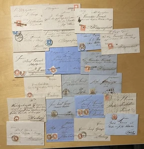 1850/1860 Österreich und Italienische Gebiete Lot von 20 Briefen gemischte Postgeschichte - Bild 1 von 5