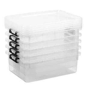 NEW Living Space Lock Stock & Barrel 10L Storage Box 5 Pack By Spotlight - Picture 1 of 1