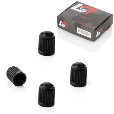4x Valve Caps Black Plastic Tire Valve Short for Volvo - Image 1 of 4
