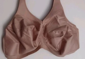 Glamorise Full Figure Plus Size Active Magic Lift Bra 50F NUDE Wirefree 1005 NEW - Picture 1 of 16