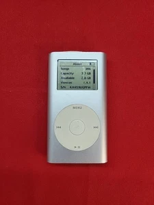 Vintage Apple iPod Mini 1st Generation A1051 4GB HP Edition Silver Tested - Picture 1 of 9