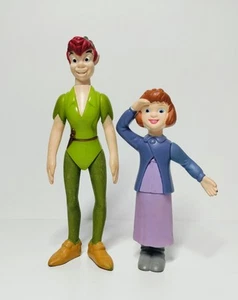 2002 Disney Peter Pan Return To Neverland McDonald's Peter Pan & Wendy Figures - Picture 1 of 7