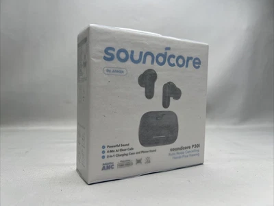 Soundcore P30i by Anker Noise Cancelling Wireless Earbuds - Black - NEW SEALED! - Image 1 of 4