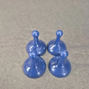 Vintage 1972 Parker Brothers Sorry Board Game Replacement Part ~ 4 x Blue Pawn - Picture 1 of 2