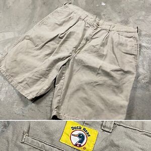 Vintage Duck Head Shorts Men’s 32 Pleated Khaki Hiking Camping Fishing