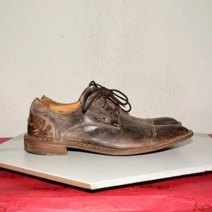 John Varvatos Italy Leather Cap Toe Derby Oxford Men US 9 - Picture 1 of 20