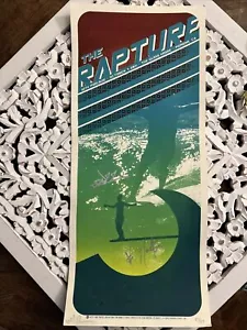 Póster firmado por The Rapture Pomona autografiado por la banda 57 de 67 discos DFA - Imagen 1 de 5