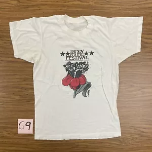 Vintage 80s Men’s Small Body Politic Festival Shirt Single Chicago Human Rights - Bild 1 von 9