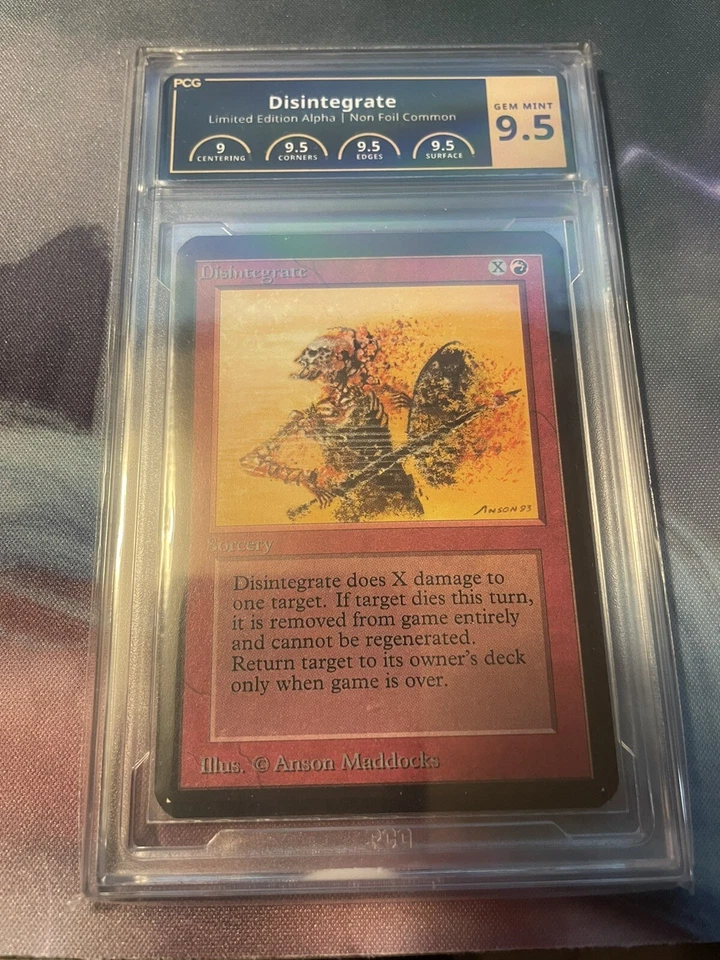 MTG Alpha Disintegrate Gem Mint 9.5 PCG Card Magic - Image 1 of 1