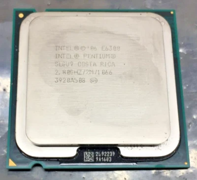 Intel Pentium E6300 2.8GHz Dual-Core Processor SLGU9 - Image 1 of 2
