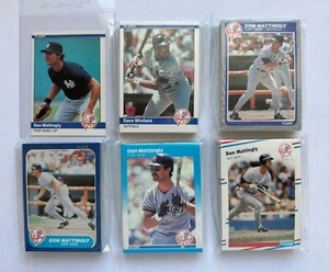New York Yankees 1984-88 Fleer base team sets (5 set lot w/nice Mattingly RC) - Picture 1 of 3