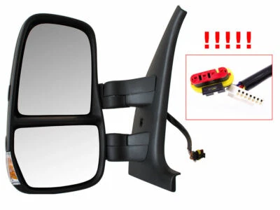 SPECCHIO RETROVISORE ELETTRICO SINISTRA BRACCIO CORTO PER IVECO DAILY IV V 06-14 - Immagine 1 di 2