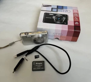 Samsung ST70 Silver 14.2MP digital compact cameraš„WORKing FULL Setš„ - Picture 1 of 7