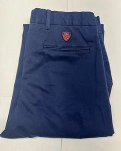 Polo Golf Ralph Lauren Navy Blue Tailored Fit Pants Stretch Chino 32/30 - Picture 1 of 20