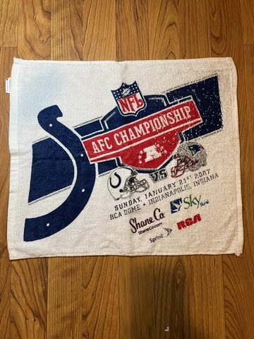 2007 AFC Championship Indianapolis Colts New England Patriots Playoff Raly Towel Cover