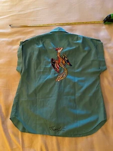 Writer/artist Tammy Remington original art — embroidered Bird of Paradise shirt - Picture 1 of 8