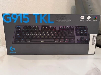 Logitech G915 TKL Lightspeed Mechanical Gaming Keyboard - Black (Brown Tactile) - Image 1 of 3