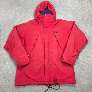 VINTAGE Patagonia Jacket Adult Large Red Super Alpine Windbreaker Lined Men* - Picture 1 of 10