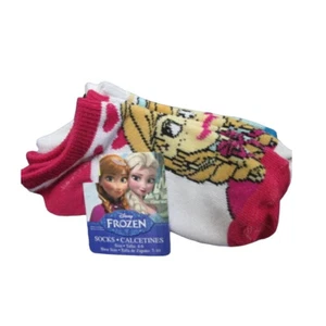 Disney Frozen 4pr crew socks SIZE 4-6 BRAND NEW - Picture 1 of 3