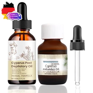 2 Stück 60 Ml Natural Cyperus Rotundus Oil Zur Reduzierung Des Körperhaarwachstu - Bild 1 von 12