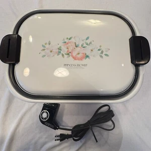 Vintage Zojirushi Griglia Giappone EHKF-10 Antiaderente Principessa Fiori Mai Usato - Foto 1 di 13