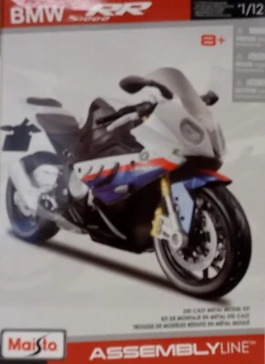 Maisto 1/12 Scale - BMW S1000RR (DIY Assembly Metal Kit - White/Blue/Red) - Image 1 of 4