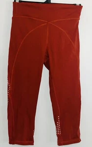 Lululemon | 3/4 Cropped Leggings | leggings | Reflective | Rust Orange | CAN 6 - Picture 1 of 6