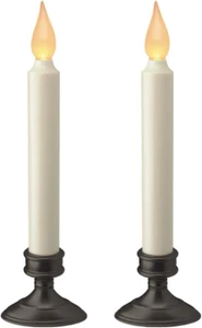 FPC1205A-2 Battery Operated LED Window Candle, Dusk to Dawn Light Sensor, Aged - Picture 1 of 12