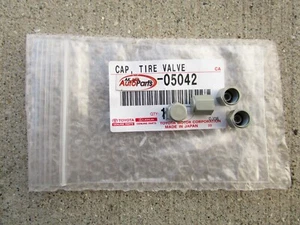 FITS: 18 - 21 LEXUS LS500 TIRE VALVE STEM GRAY PLASTIC CAPS OEM QTY = 4 NEW - Picture 1 of 4