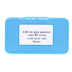 20 Sets Dental Orthodontic Buccal Tube for 1st Molar, Roth 0.022 Monoblock - Picture 1 of 5