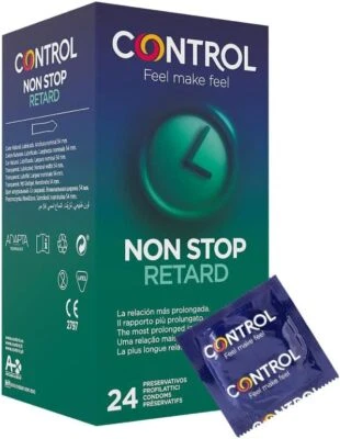 ARTSANA SPA Control Non-Stop Retard Preservativi Ritardanti 24 Profilattici Originali Nuovi