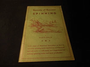 Vintage 1951 Secrets of Success in Spinning Fishing Rockland Tackle Joseph Bates - Picture 1 of 1