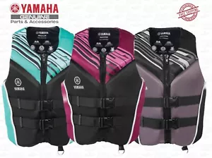 YAMAHA Women's Neoprene 2-Buckle Life Vest Jacket PFD USCG PWC Boat MAW-22VNE - Picture 1 of 11