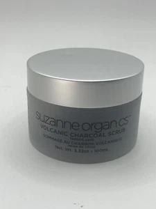 SUZANNE ORGANICS Volcanic Charcoal Scrub Lemon Zest 3.32 OZ FULL SIZE - Picture 1 of 4