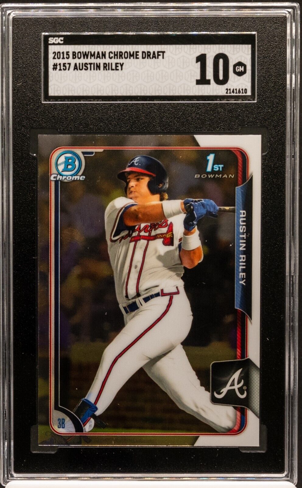 1610 AUSTIN RILEY 2015 Bowman Chrome Draft 157 RC Rookie SGC 10