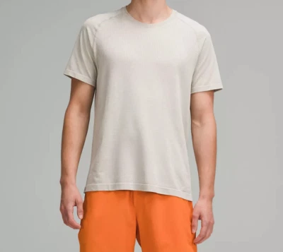 Camisa manga corta lululemon Metal Vent Tech. Lino crudo/blanco. Nuevo con etiquetas Foto 1 de 4