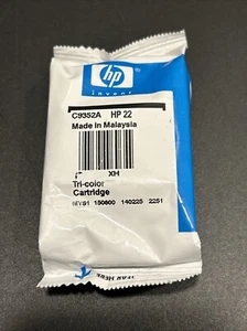 Original HP 22 Tri-color Ink Cartridge - Picture 1 of 3