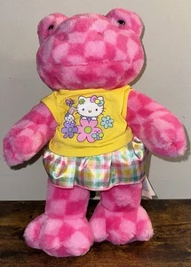 Build A Bear Pink Checker Frog ~ Leaps Of Love ~ Pre-Owned Excellent Condition!! - Picture 1 of 2