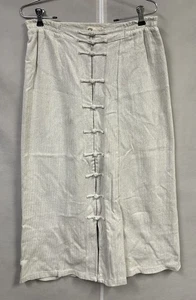 The Earth Collection Cotton Skirt Size L Light Gray  - Picture 1 of 10