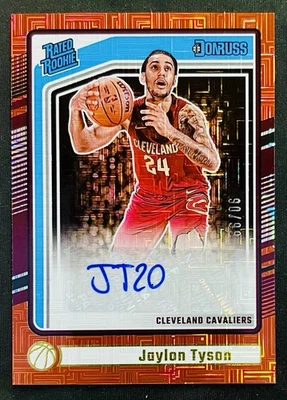 2024-25 Donruss Джейлон Тайсон рейтинг дебютант выбор красный автограф 90/99 RC SSP - Изображение 1 из 2