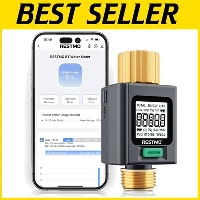 Compact Smart Water Meter with Adaptive Orientation & Long-Lasting Brass Inlet - Image 1 of 4