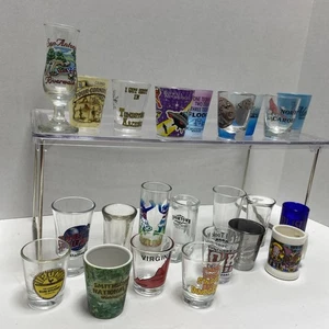 Lot 23 Shot Glasses States, Texas, New Mexico, Planet Hollywood - Picture 1 of 7