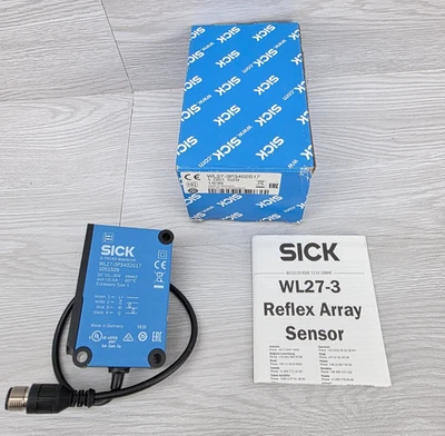 SICK WL27-3P3402S17 / WL273P3402S17 WL27-3 Reflex Array Sensor  Brand New - Image 1 of 4