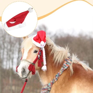 Christmas Santa Cap Red Headwear Equipment Headpiece Holiday Cap Warm Xmas Hat - Picture 1 of 7